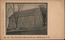 The Old Brick Meeting House Millbrook, NY Postcard Postcard Postcard
