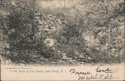 Ruins of Fort George Postcard