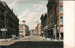 Lower Broadway Postcard