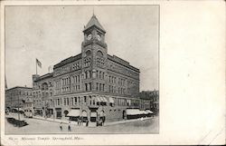 Masonic Temple Springfield, MA Postcard Postcard Postcard