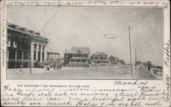 The Manhasset and board walk Seaside Park, NJ Postcard Postcard Postcard