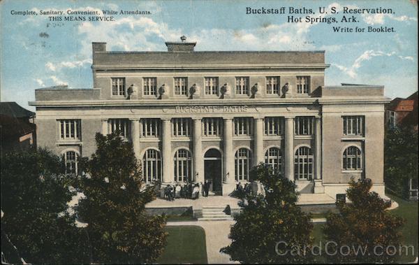 Buckstaff Baths, U.S. Reservation Hot Springs Arkansas