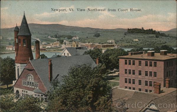 View Northwest from Court House Newport Vermont