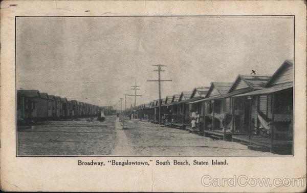 Broadway, Bungalowtown, South Beach Staten Island New York
