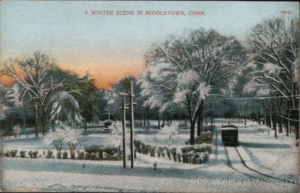 A Winter Scene Middletown Connecticut