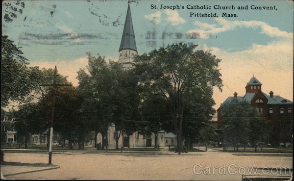 St Joseph's Catholic Church and Convent Pittsfield Massachusetts