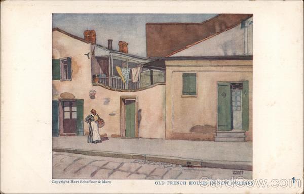 Old French Houses in New Orleans Louisiana