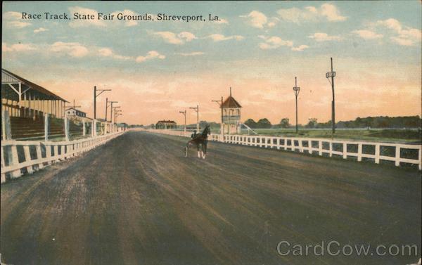 Race Track, State Fair Grounds Shreveport, LA Postcard