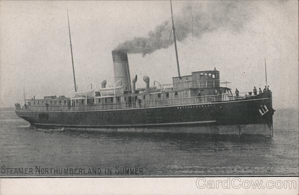 Steamer Northumberland in Summer Boats, Ships