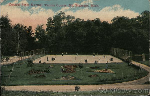 Central State Normal Tennis Court Mount Pleasant Michigan