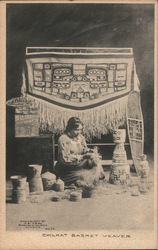Chilkat Basket Weaver Postcard