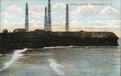 Marconi Towers Glace Bay, NS Canada Nova Scotia Postcard Postcard Postcard