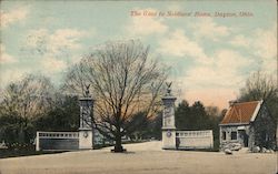 The Gate to Soldiers' Home Dayton, OH Postcard Postcard Postcard