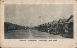 Broadway, "Bungalowtown", South Beach Staten Island, NY Postcard Postcard Postcard