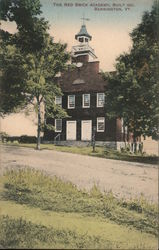 The Red Brick Academy Bennington, VT Postcard Postcard Postcard