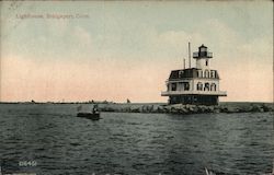 Lighthouse Bridgeport, CT Postcard Postcard Postcard
