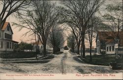 Main Street Marshfield Hills, MA Postcard Postcard Postcard