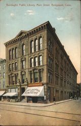 Burroughs Public Library, Main Street Postcard