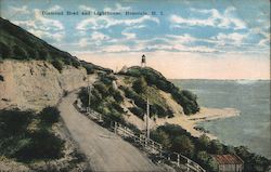 Diamond Head and Lighthouse Postcard