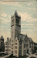 Fayette County Court House Uniontown, PA Postcard Postcard Postcard