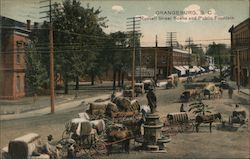 Russell Street Scene and Public Fountain Postcard