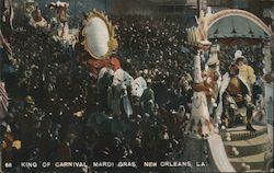 King of Carnival, Mardi Gras Postcard