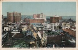 Birds-Eye View Looking South Postcard