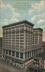 "Maison Blanche" The Leading and Most Progressive Department Store in the South Postcard
