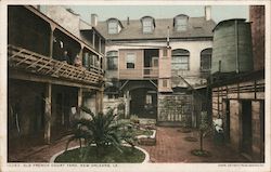 Old French Court Yard Postcard