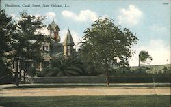Residence on Canal Street Postcard