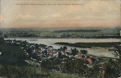 View of Three States - Kentucky, Ohio and West Virginia Ashland, KY Postcard Postcard Postcard