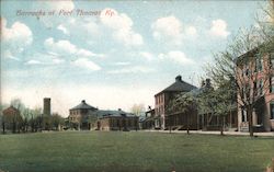 Barracks at Fort Thomas Postcard