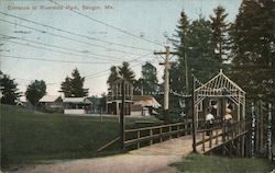 Entrance to Riverside Park Postcard