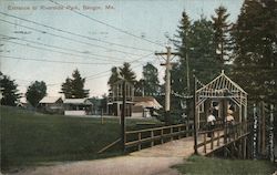 Entrance to Riverside Park Bangor, ME Postcard Postcard Postcard