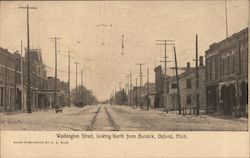 Washington Street, looking North from Burdick Postcard