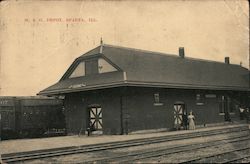 M & O Depot Postcard