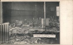 Interior of Loper's Cafe Race Riot August 14, 1908 Postcard