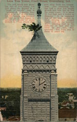 Lone Tree Tower, Court House Greensburg, IN Postcard Postcard Postcard