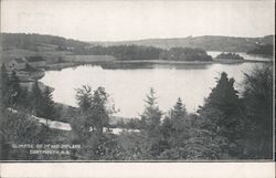 Glimpse of 1st and 2nd Lake Dartmouth, NS Canada Nova Scotia Postcard Postcard Postcard