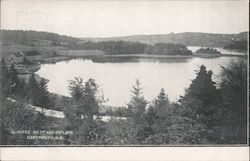 Glimpse of 1st and 2nd Lake Postcard