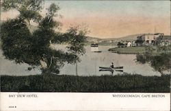 Bay View Hotel, Cape Breton Whycocomagh, NS Canada Nova Scotia Postcard Postcard Postcard