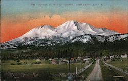 Sunrise on the Shasta Route, Southern Pacific Railroad Postcard