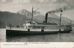 P.C. Company Steamer "City of Seattle" Postcard