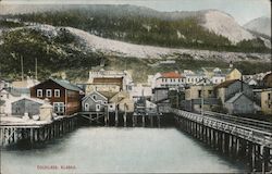 Pier In Douglass Alaska Postcard