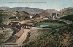 Gardiner Depot and Stone Arch Yellowstone National Park, WY Postcard Postcard Postcard