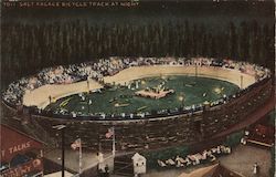Salt Palace Bicycle Track at Night Postcard
