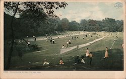 Tennis Courts, Central Park Postcard