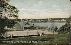 Christmas Cove Club House And Landing Postcard