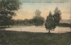 Tennis Court from Veranda-Culvermere Postcard