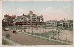 The Oceanside Tennis Courts Magnolia, MA Postcard Postcard Postcard